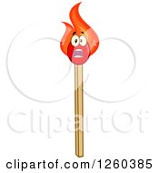 Screaming Burning Match Stick Character by Hit Toon