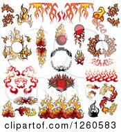 Poster, Art Print Of Fire Design Elements