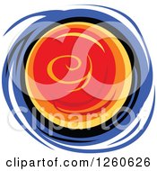 Clipart Of Planet Saturn Royalty Free Vector Illustration by Chromaco