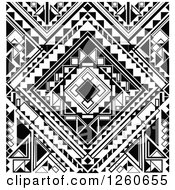 Poster, Art Print Of Background Of Black And White Geometric Shapes