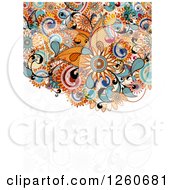 Poster, Art Print Of Floral Background With Text Space