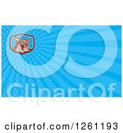 Clipart Of A Bull And Padlock Background Or Business Card Design Royalty Free Illustration by patrimonio