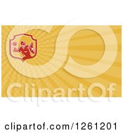 Clipart Of A Retro Business Card Design Royalty Free Illustration