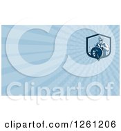 Clipart Of A Retro Steering Captain Business Card Design Royalty Free Illustration by patrimonio