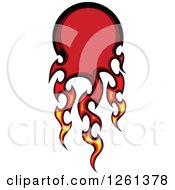 Clipart Of A Flaming Ball Design Element Royalty Free Vector Illustration