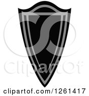 Poster, Art Print Of Grayscale Shield Badge