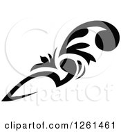 Clipart Of A Black And White Corner Border Design Element Royalty Free Vector Illustration