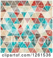 Clipart Of A Funky Geometric Triangle Pattern Royalty Free Vector Illustration