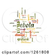 Clipart Of A Colorful Ebola Virus Word Tag Collage On White Royalty Free Vector Illustration by oboy