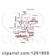 Clipart Of An Ebola Virus Word Tag Collage On White Royalty Free Vector Illustration by oboy