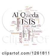 Poster, Art Print Of Isis And Al Qaeda Word Tag Collage On White
