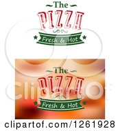 Clipart Of Pizza Designs Royalty Free Vector Illustration