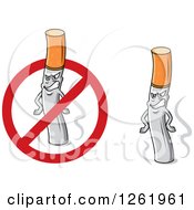 Poster, Art Print Of Grinning Cigarettes And A Restricted Symbol
