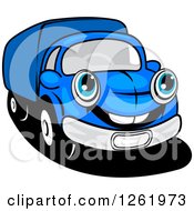 Poster, Art Print Of Blue Delivery Truck