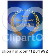 Poster, Art Print Of Best Quality Guaranteed Design On Blue