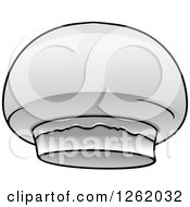 Clipart Of A Button Mushroom Royalty Free Vector Illustration