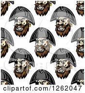 Poster, Art Print Of Seamless Background Pattern Of Male Pirate Faces