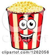Happy Popcorn Bucket Character