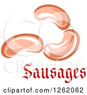 Poster, Art Print Of Sausages Over Text