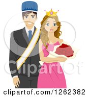 Poster, Art Print Of High School Homecoming Or Prom King And Queen