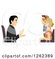 Poster, Art Print Of Counselor Talking To A Couple