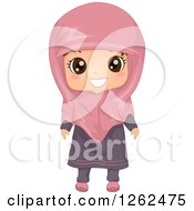 Poster, Art Print Of Cute Girl Posing In A Muslim Dress