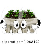 Poster, Art Print Of Seedling Plant Tray Giving A Thumb Up
