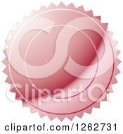 Clipart Of A Pink Burst Tag Label Seal Royalty Free Vector Illustration