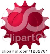 Clipart Of A Gear Like Magenta Tag Label Royalty Free Vector Illustration