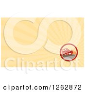Clipart Of A Retro Sewage Truck Business Card Design Royalty Free Illustration