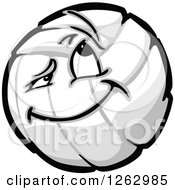 Clipart Of A Volleyball Mascot Royalty Free Vector Illustration