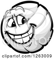 Clipart Of A Volleyball Mascot Royalty Free Vector Illustration