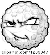 Poster, Art Print Of Tough Golf Ball Mascot