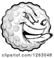Poster, Art Print Of Tough Golf Ball Mascot