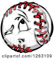 Clipart Of A Baseball Mascot Royalty Free Vector Illustration