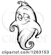 Clipart Of A Ghost Royalty Free Vector Illustration by Chromaco
