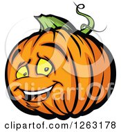Happy Halloween Pumpkin Character
