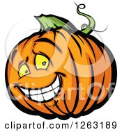 Poster, Art Print Of Happy Halloween Pumpkin Character