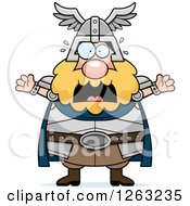 Poster, Art Print Of Cartoon Scared Screaming Chubby Thor