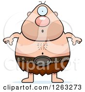 Clipart Of A Cartoon Surprised Cyclops Man Royalty Free Vector Illustration by Cory Thoman