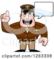 Poster, Art Print Of Caucasian Male Pilot Captain Talking