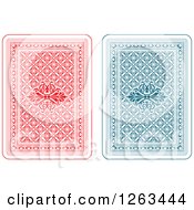 Poster, Art Print Of Backs Of Patterned Playing Cards