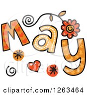 Colorful Sketched Month Of May Text