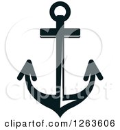 Poster, Art Print Of Nautical Navy Blue Anchor