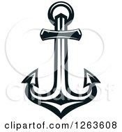 Poster, Art Print Of Nautical Navy Blue Anchor