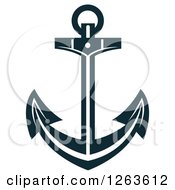 Poster, Art Print Of Nautical Navy Blue Anchor