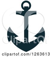 Poster, Art Print Of Nautical Navy Blue Anchor