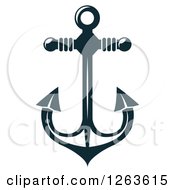 Poster, Art Print Of Nautical Navy Blue Anchor