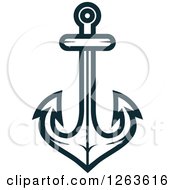 Poster, Art Print Of Nautical Navy Blue Anchor