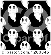 Poster, Art Print Of Seamless Pattern Background Of Ghosts